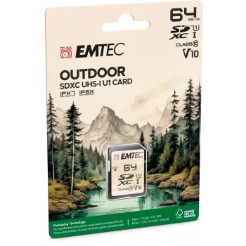 Emtec 64 GB UHS-I SDHC V30/V10 Outdoor