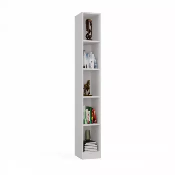 top e shop regał REGAŁ R25 25 cm biały — jednosekcyjny regał na książki