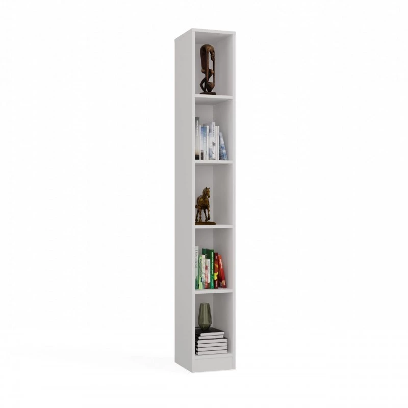top e shop regał REGAŁ R25 25 cm biały — jednosekcyjny regał na książki