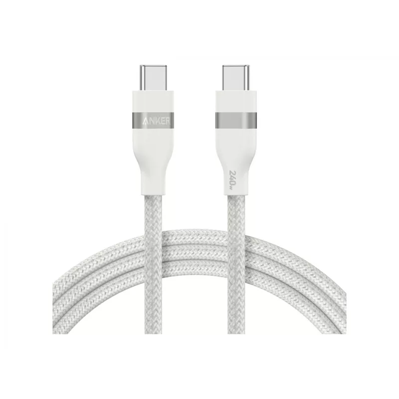 Kabel USB-C na USB-C Anker A82E2 — USB 2.0, 0,9 m, biały