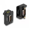 DeLOCK Moduł D-Type VGA męski na męski Czarny 31 mm x 25 mm x 16 mm