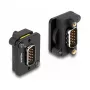 DeLOCK Moduł D-Type VGA męski na męski Czarny 31 mm x 25 mm x 16 mm