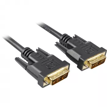 Kabel DVI-D > DVI-D (czarny, 5 metrów, Single Link, 18+1)