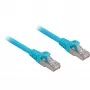Kabel krosowy RJ45 kat.6a SFTP (niebieski, 25 cm, LSOH (bezhalogenowy))