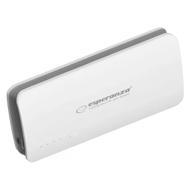 Ładowarka przenośna Esperanza EMP106WE Radium — 8000 mAh, wyjście na 3 urządzenia, wejście Micro-USB, wyjścia 5V/2A i 5V/1,5A/1A, szary