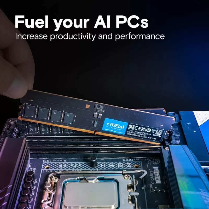 Pamięć DDR5 64 GB/6400 (2×32 GB) CL52 CUDIMM