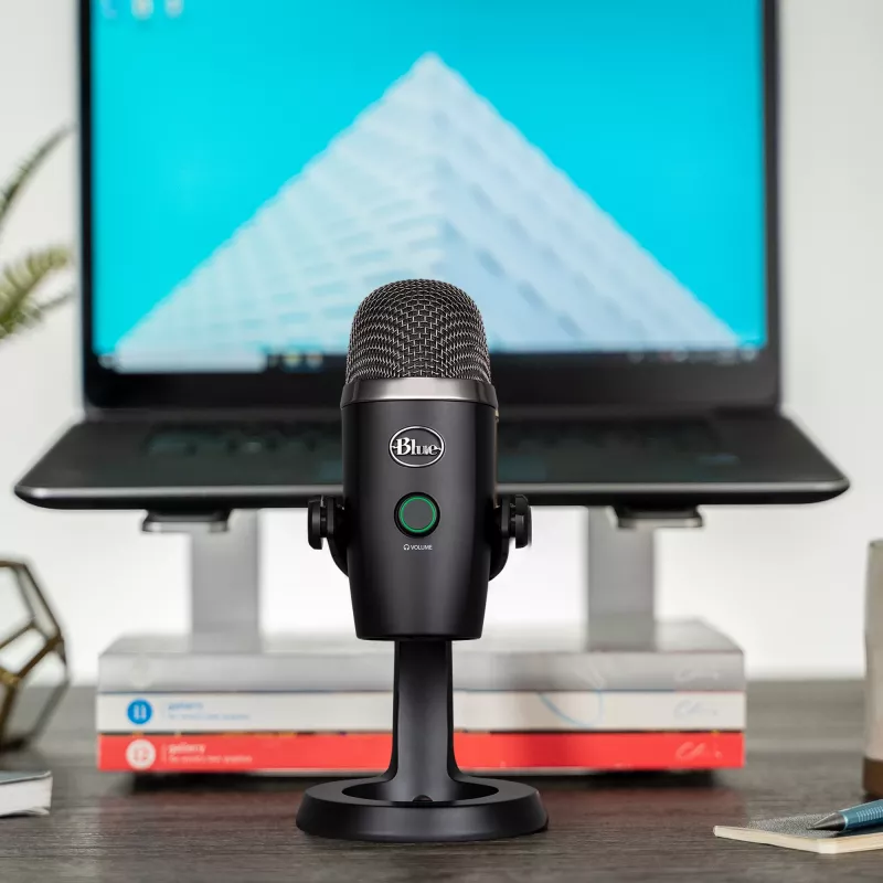 Logitech Yeti Nano, mikrofon biurkowy, 20 - 20000 Hz, 0,5%, 24 bity, 48 kHz, 4,5 mV/Pa