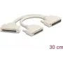 DeLOCK 67161 Kabel szeregowy Beżowy 0,3 m DB-37