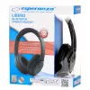 Słuchawki Esperanza Libero EH163K Bezprzewodowe nauszne Muzyczne Mini-USB Bluetooth Czarny