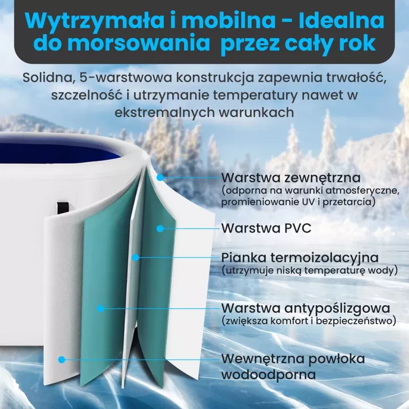 Extralink Ice Bath, wanna do morsowania, 150x80x65cm