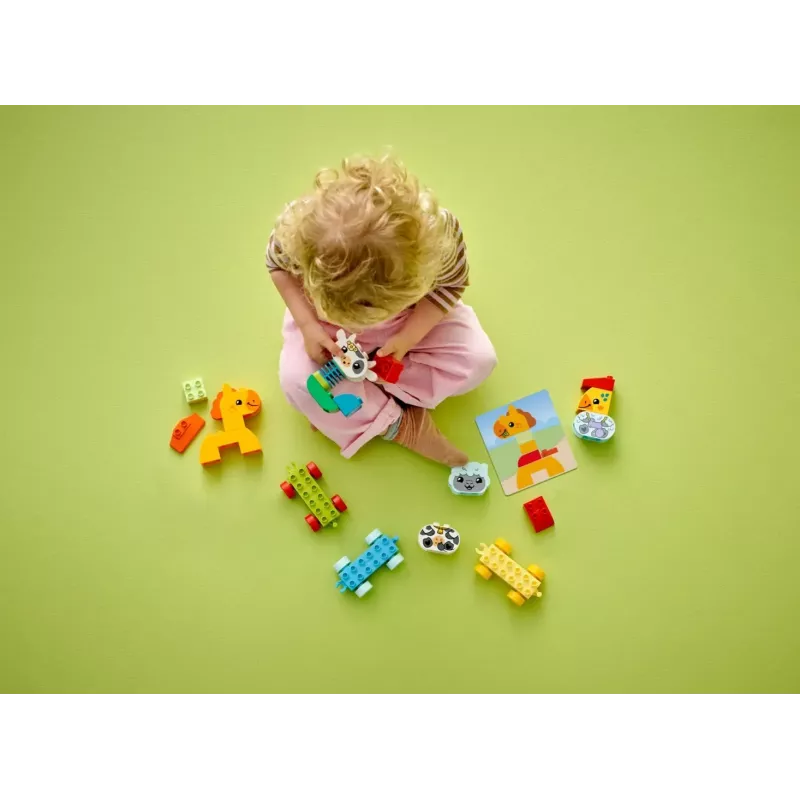 LEGO DUPLO Animal Train 10412 — 19 elementów, dla dzieci od 1,5 roku, 170×60×430 mm