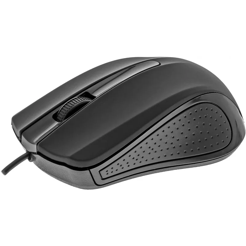 Przewodowa mysz USB, 3 przyciski, gumowana powierzchnia, 1000 DPI