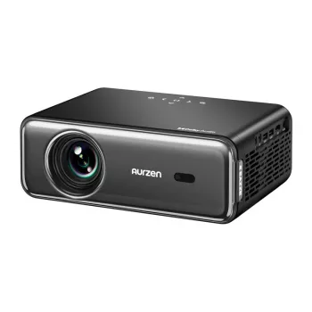 Projektor Aurzen Eazze D1 Pro — kompaktowy projektor LED do domu i biura, model AU-PJ-AD001P-EUDG0