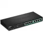 TRENDnet TPE-TG84 - Przełącznik - 8 x 10/100/1000 (PoE+) - Biurkowy, montowany na ścianie - PoE+ (120 W)