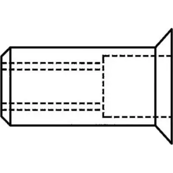 Nitonakrętka zrywalna GESIPA M8, 11 × 18.5 mm, do paneli 1,5–4,5 mm, łeb stożkowy 90°