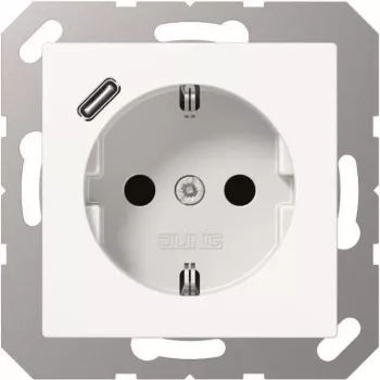 Gniazdko Schuko z USB A1520-18CWW Typ C (A1520-18CWW)