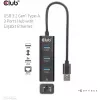 Hub USB CLUB3D USB 3.2 Gen1 Type-A, 3 porty i Gigabit Ethernet