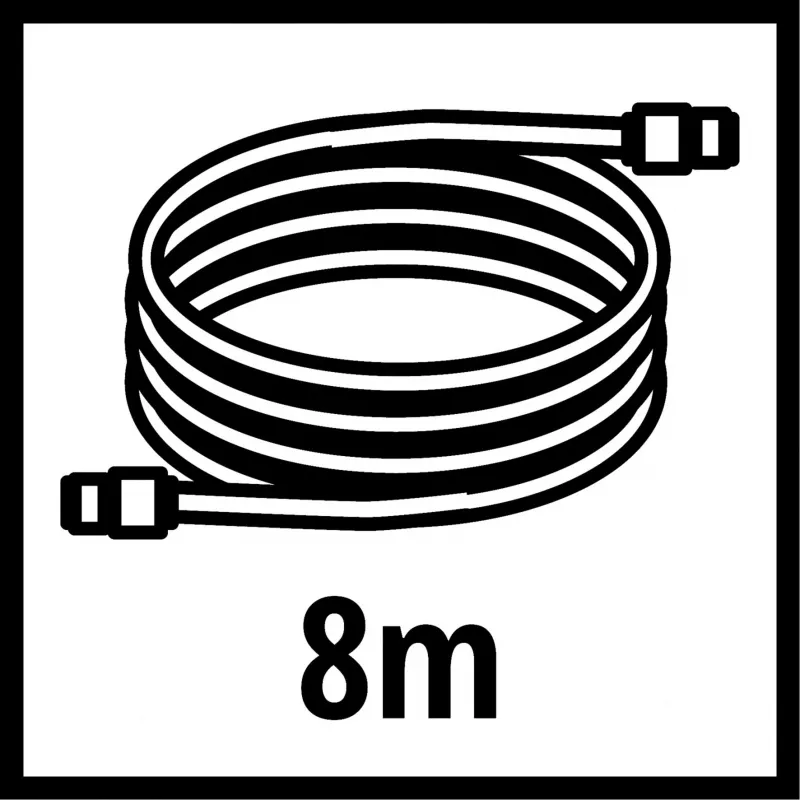 Wąż spiralny 4139420, wąż do sprężonego powietrza czerwony, 8 metrów