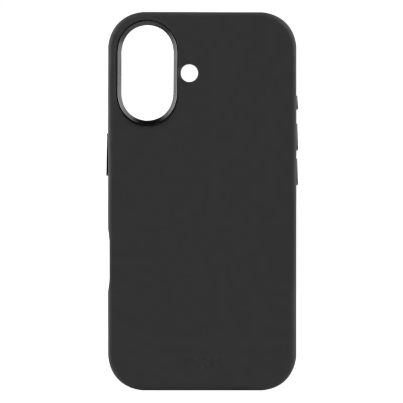 FIXED MagFlow etui tylne z ciekłego silikonu do Apple iPhone 17, czarne