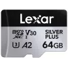 Karta MicroSD Lexar 64 GB UHS-I Klasa 3 srebrny PLUS