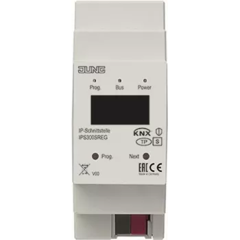 Interfejs KNX IP Jung IPS300SREG — brama sieciowa KNX/IP do automatyki budynkowej