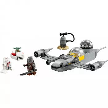 LEGO Star Wars zestaw 75410 model N-1 Starfighter z 92 elementami, minifigurkami Mando i Grogu