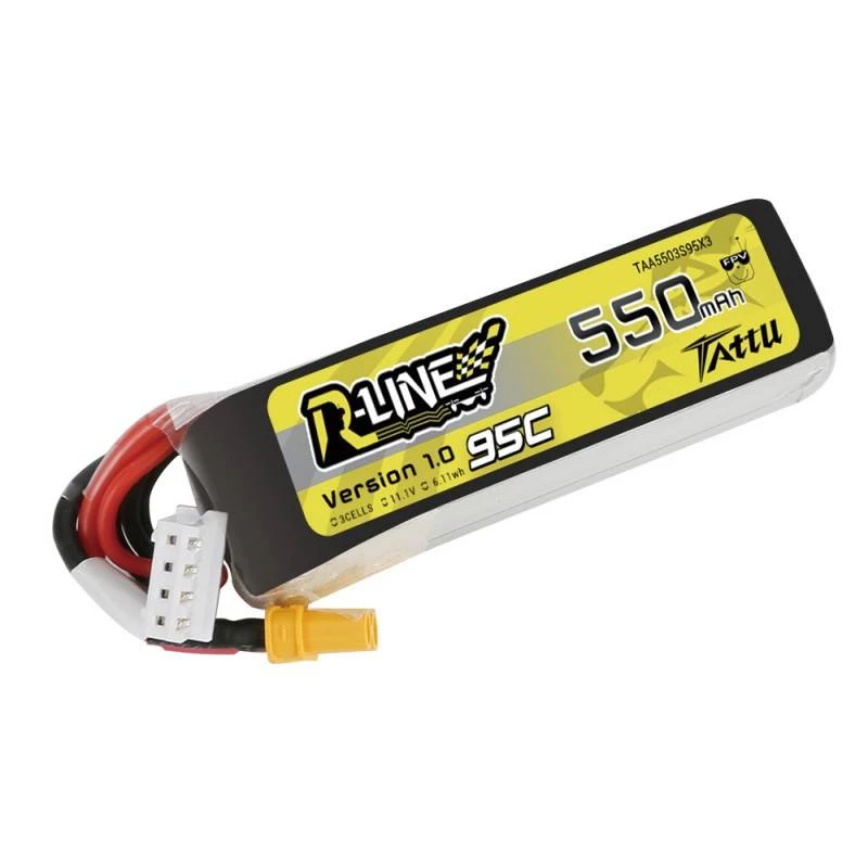 Bateria Tattu R-Line 550mAh 11.1V 95C 3S1P XT30