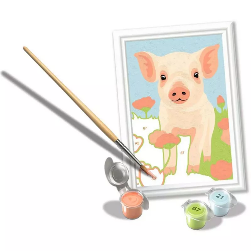 CreArt - sweet pet pig, Painting