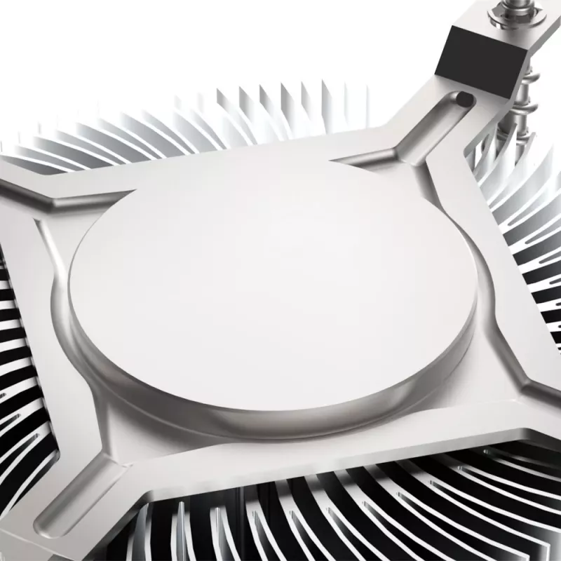 Hybrydowe chłodzenie Akasa Intel LGA1700 7,5 cm Aluminium Czarny
