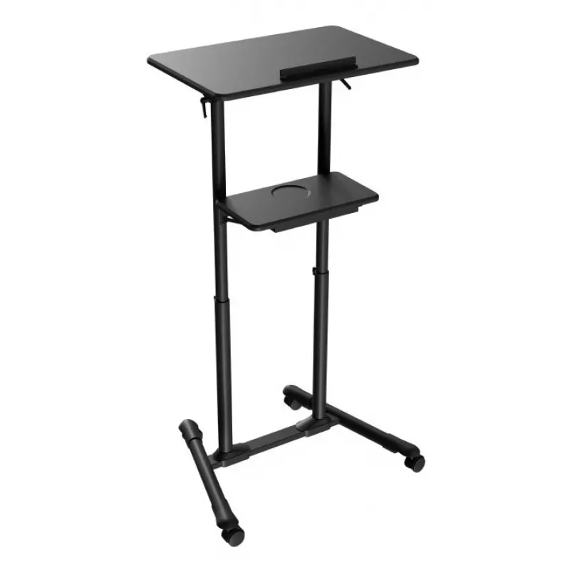 Stojące biurko Gembird TVS-DESK-01-BK czarne 20 kg 1110-1345 mm