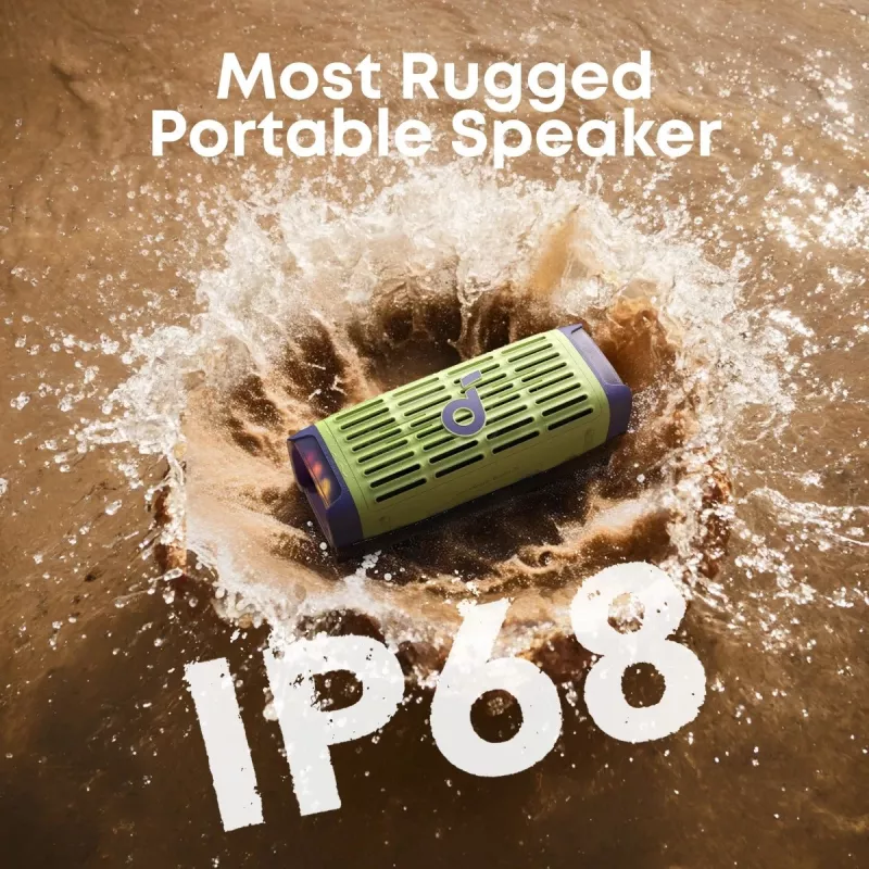 Głośnik przenośny Anker Soundcore Boom 3i — 50W, Bluetooth, wodoodporny, zielony