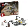 LEGO Star Wars zestaw 75410 model N-1 Starfighter z 92 elementami, minifigurkami Mando i Grogu
