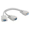 DeLOCK 67160 Kabel szeregowy Beżowy 0.3 m DB-9