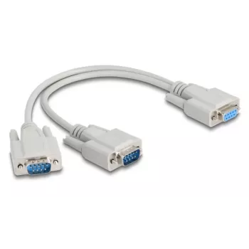 DeLOCK 67160 Kabel szeregowy Beżowy 0.3 m DB-9