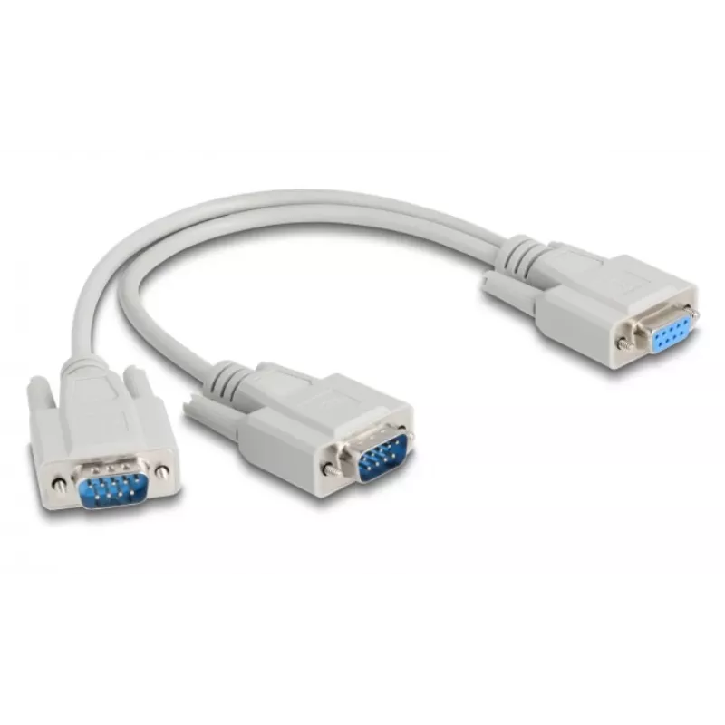 DeLOCK 67160 Kabel szeregowy Beżowy 0.3 m DB-9