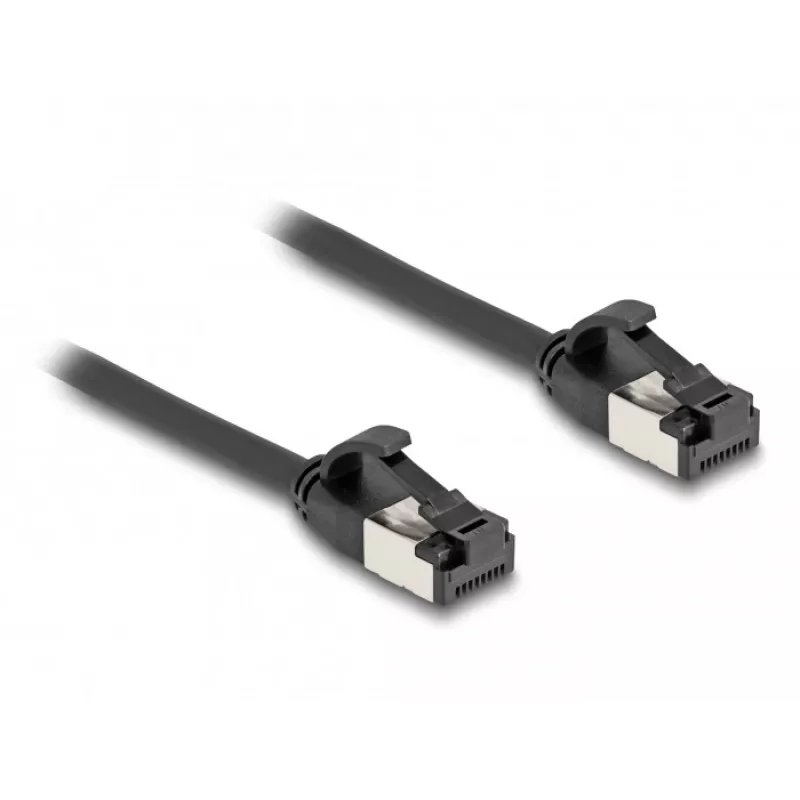 Kabel sieciowy DeLOCK RJ45 Wtyk do wtyku Cat.8.1 0.25 m Czarny
