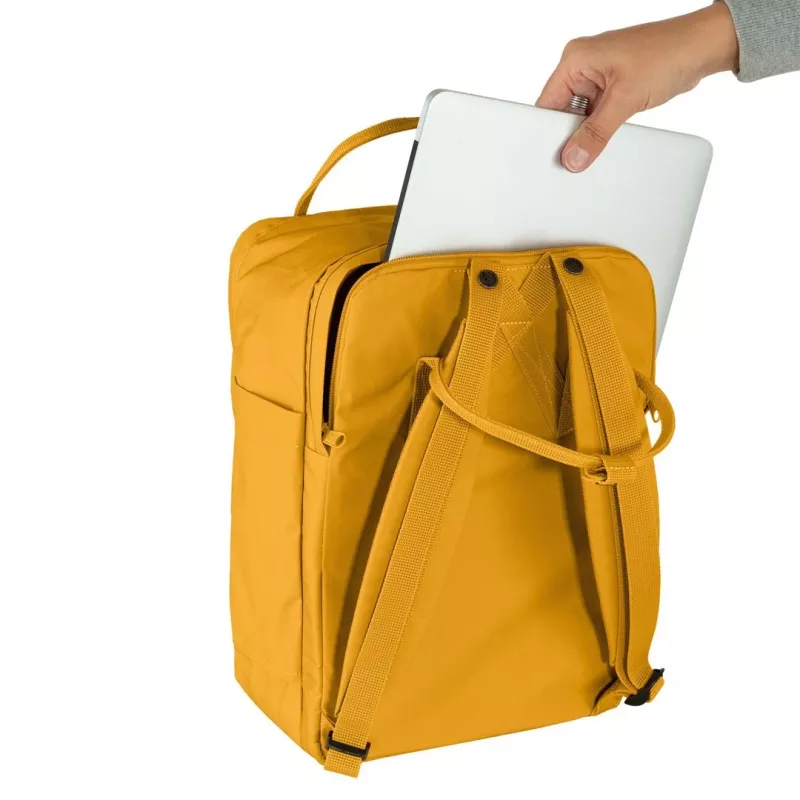 Plecak Fjällräven Kanken Laptop 13 cali — Miejski plecak casualowy, Żółty, 250×160×350 mm, Poliamid/PP/Winyl