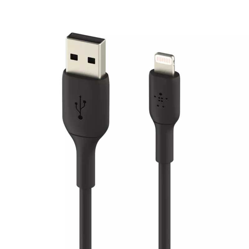 Przewód Belkin PVC USB-A do Lightning 3m Czarny