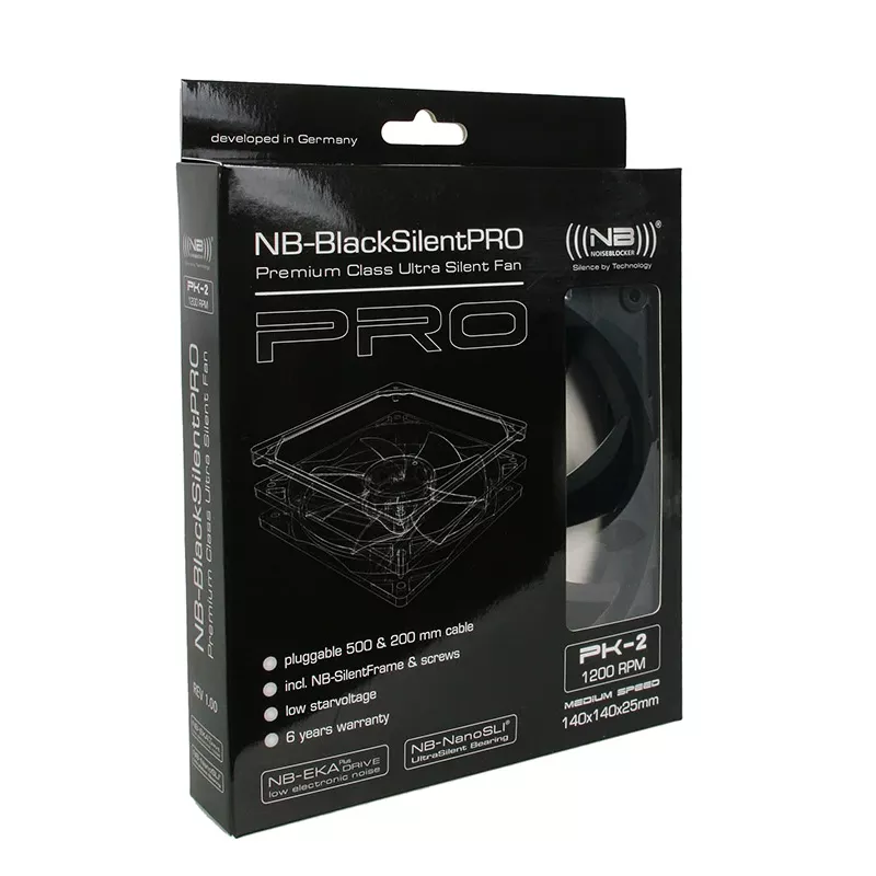 Wentylator Noiseblocker CzarnySilentPro PK2