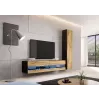 Cama pełna Szafka VIGO '180' 180/40/30 czarny/dąb wotan