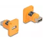DeLOCK Moduł D-Type USB 2.0 Type-A żeński na żeński pomarańczowy