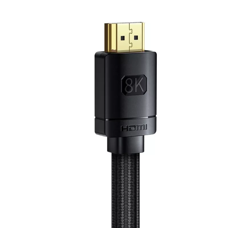 Kabel Baseus High Definition Series HDMI 2.1, 8K 60 Hz, 3D, HDR, 48 Gb/s, 2 m (czarny)