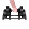 Regulowany hantel żeliwny Rebel Active 36 kg, automatyczne stopniowanie co 2 kg