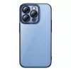 Etui ochronne Baseus do iPhone'a 14 Pro — przezroczyste, brokatowe, niebieskie