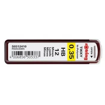 Wkłady ołówkowe Rotring Polymer Leads HB 0,35 mm S0312410