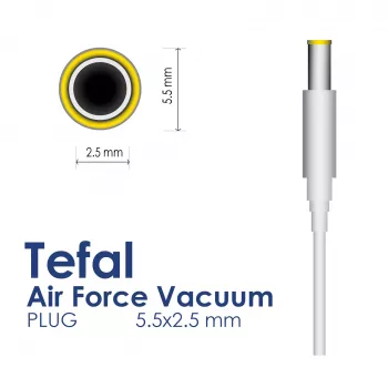 Zasilacz Akyga AK-PD-21 do odkurzaczy Tefal / Rowenta 29 V / 0,75 A, 21,75 W, 5,5 x 2,5 mm, 1,8 m, biały