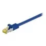 Wentronic GoobayCat.7 przewód instalacyjny kabel krosowy, S/FTP (PiMF), niebieski, 30 m - LSZH bezhalogenowy, miedź, wtyk RJ45 (91673)