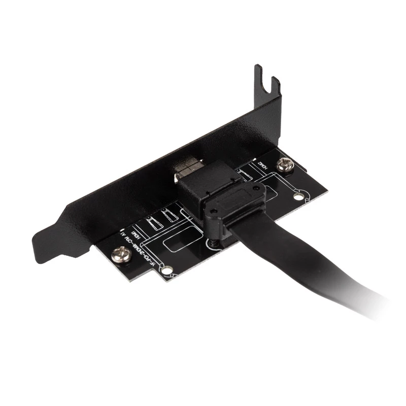 Akasa Low Profile PCI Bracket Adapter USB 3.1 Type C - czarny - Adapter - Cyfrowy/Danych