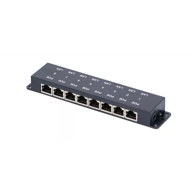 Ekstralink 8-portowy iniektor PoE, 8x 100Mb/s RJ45