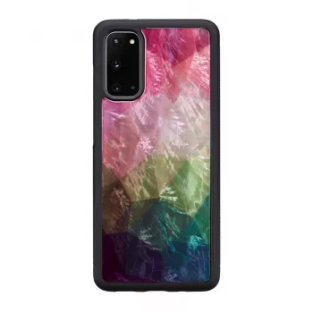 Etui ochronne iKins do Samsung Galaxy S20 — wzór wodnych kwiatów, czarne